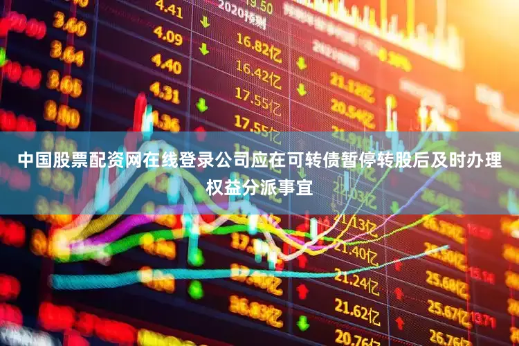 中国股票配资网在线登录公司应在可转债暂停转股后及时办理权益分派事宜